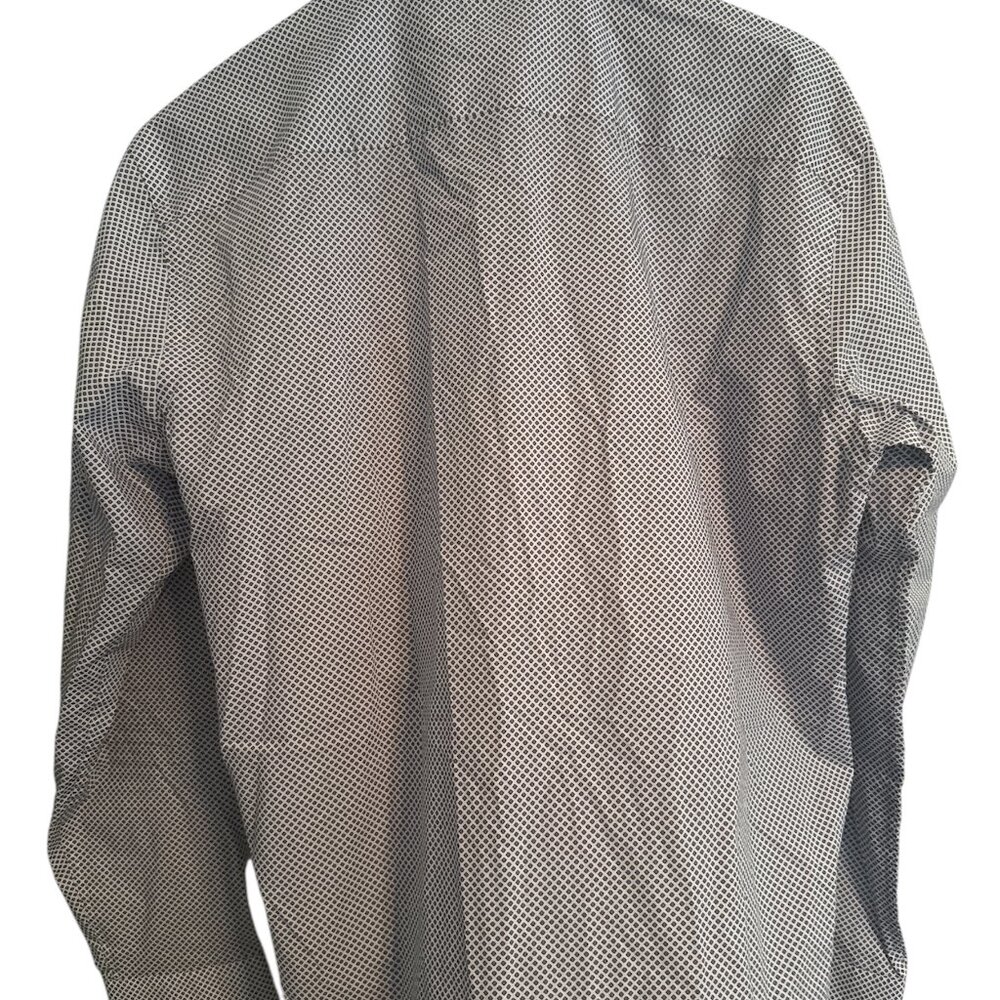 Bugatchi White & Geometric Design-Button Down-Wor… - image 3